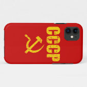 CCCPのハンマーの鎌 Case-Mate iPhoneケース (裏面(横))