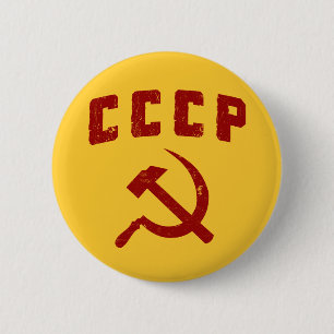 cccpのヴィンテージのソビエト社会主義共和国連邦のソ連国旗 缶バッジ