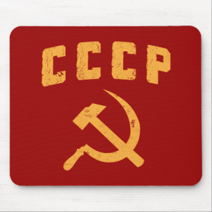 cccpのヴィンテージのロシア人のソビエト社会主義共和国連邦のソ連国旗 マウスパッド