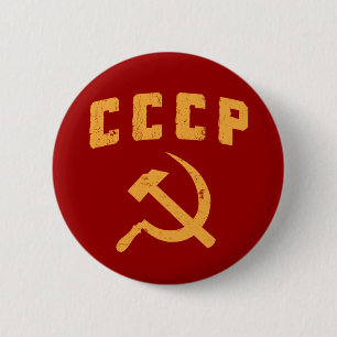 cccpのヴィンテージのロシア人のソビエト社会主義共和国連邦のソ連国旗 缶バッジ