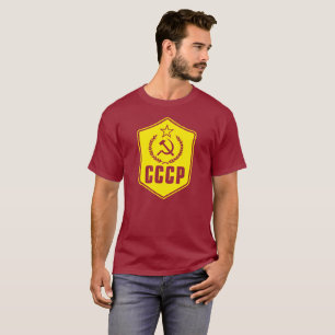 CCCPの共産主義の紋章の人のワイシャツ Tシャツ