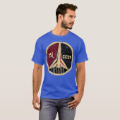 CCCPシャツ誇りを持ったヴィンテージロシア宇宙プログラム Tシャツ (正面フル)