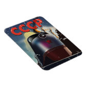 CCCPレトロヴィンテージソ連列車ポスター マグネット (右側)