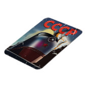 CCCPレトロヴィンテージソ連列車ポスター マグネット (左側)