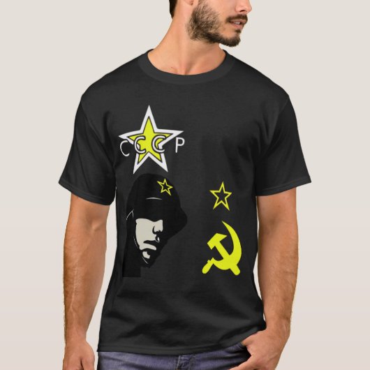 CCCP! ソビエト社会主義共和国連邦の生命! Tシャツ (正面)