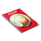 CCCP ビンテージ 赤 ソ連 スペース ポスター ノートブック (右側)