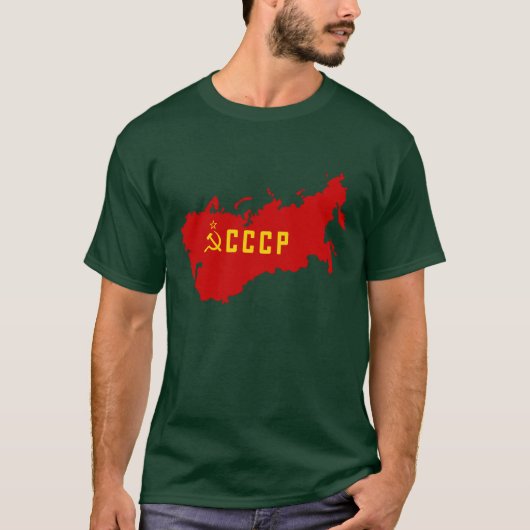 CCCP (地図) Tシャツ (正面)