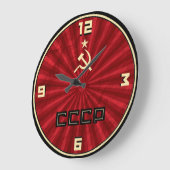 CCCP 壁掛け時計 ラージ壁時計 (傾斜)