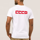 cccp 鎌とハンマー - Bella Canvas Tシャツ (裏面)