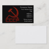 CCCP 鎌と槌 名刺 (正面/裏面)