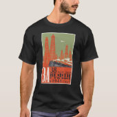 CCCP UdSSR Steam Locomotive Traffic Soviet Communi Tシャツ (正面)