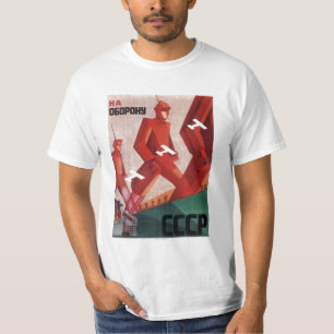 CCCP URSSのプロパガンダのTシャツの人 Tシャツ