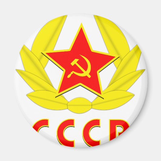 cccp ussrハンマー及び鎌エンブレム マグネット (正面)