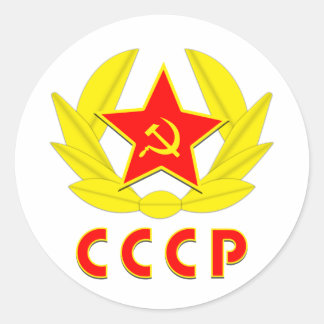 cccp ussrハンマー及び鎌エンブレム ラウンドシール