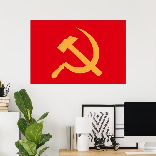 cccp ussr hammer and sickle ポスター (ホームオフィス)