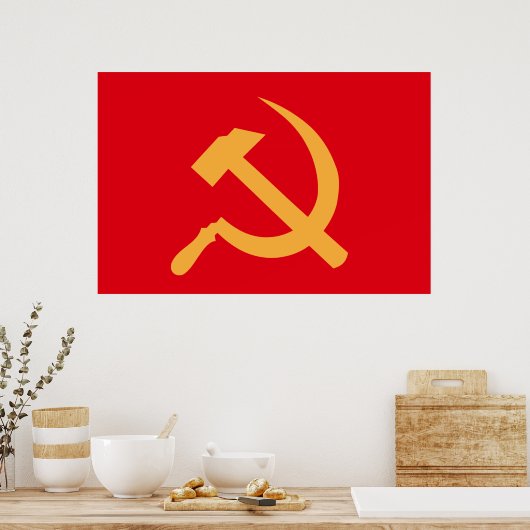 cccp ussr hammer and sickle ポスター (キッチン)