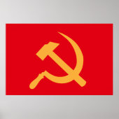 cccp ussr hammer and sickle ポスター (正面)