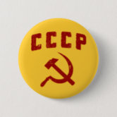 ソ連国旗のcccpソビエト社会主義共和国連邦 缶バッジ | Zazzle.co.jp