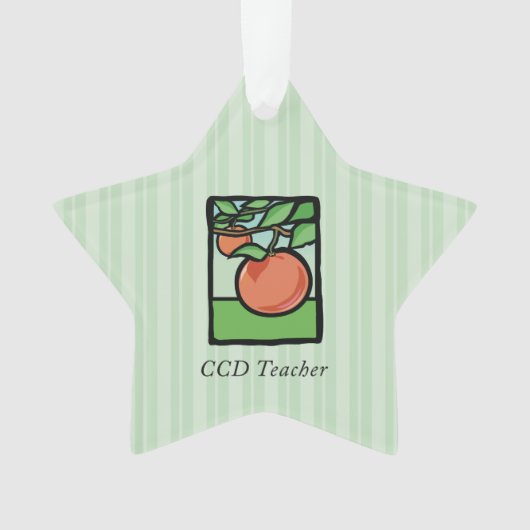 CCD先生ありがとう、アップル オーナメント (正面)
