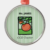 CCD先生ありがとう、アップル メタルオーナメント (正面)