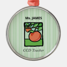 CCD先生ありがとう、アップル メタルオーナメント