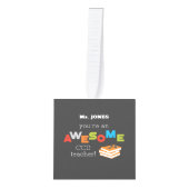 CCD先生鑑賞日報素晴らし書 キューブオーナメント (正面)