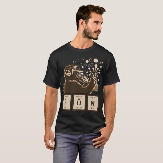 CChemistryの猿によって発見されるおもしろい Tシャツ (正面フル)