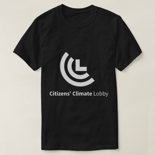 CCLのロゴの黒のTシャツ Tシャツ (デザイン正面)