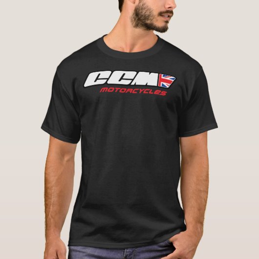 CCMバイク英国ロゴクラシックTシャツ Tシャツ (正面)