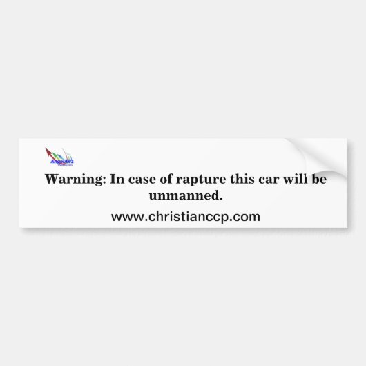 CCPメッセージのバンパーステッカー バンパーステッカー (正面)