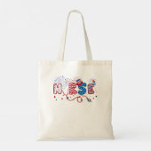 CCRNクリティカル登録気にナースUSAフラグ トートバッグ (裏面)