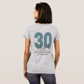 CCSAの30周年をお祝いしよう Tシャツ (裏面フル)