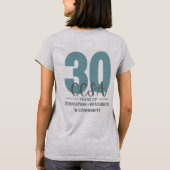 CCSAの30周年をお祝いしよう Tシャツ (裏面)