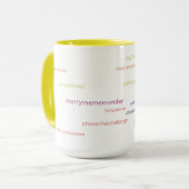 CCSFイエローハッシュタグ15-oz mug マグカップ (正面左)