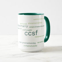 CCSFグリーンハッシュタグ15-oz mug