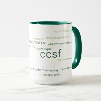 CCSFグリーンハッシュタグ15-oz mug マグカップ
