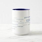 CCSFブルーハッシュタグ15-oz mug マグカップ (中央)