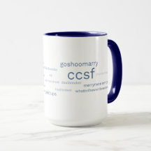 CCSFブルーハッシュタグ15-oz mug