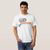 CCTVおもしろい Cartoon Men's T-Shirts Tシャツ (正面フル)