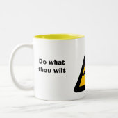 CCTVの盲点のマグ ツートーンマグカップ (左)