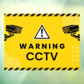 CCTV監視警告カメラ琥珀 ウィンドウサイン (シート3)