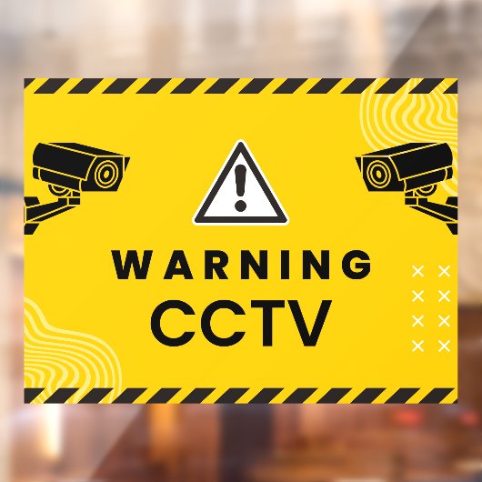 CCTV監視警告カメラ琥珀 ウィンドウサイン (シート2)