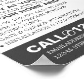 CCTV & Barbed Wire, CCTVセキュリティ広告ズ ポスター (角)