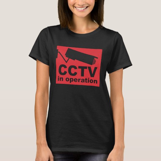CCTV Surveillance Security Camera Closed Circuit P Tシャツ (正面)