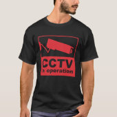CCTV Surveillance Security Camera Closed Circuit P Tシャツ (正面)