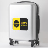 CCTV Warning Sign - Dome Camera Icon シール (スーツケース)