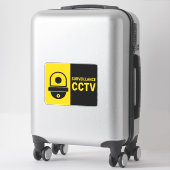 CCTV Warning Sign - Dome Camera Icon シール (スーツケース)