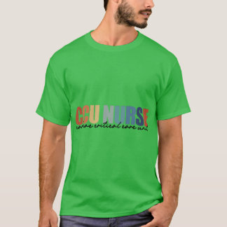 CCUナース心臨界ユニッ気にトRN登録済み Tシャツ