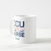 CCU集中治療室看護師マグカップ 名入れ コーヒーマグカップ (正面左)