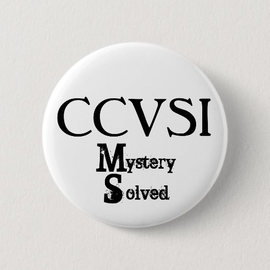 CCVSIの解決するミステリー 缶バッジ (正面)